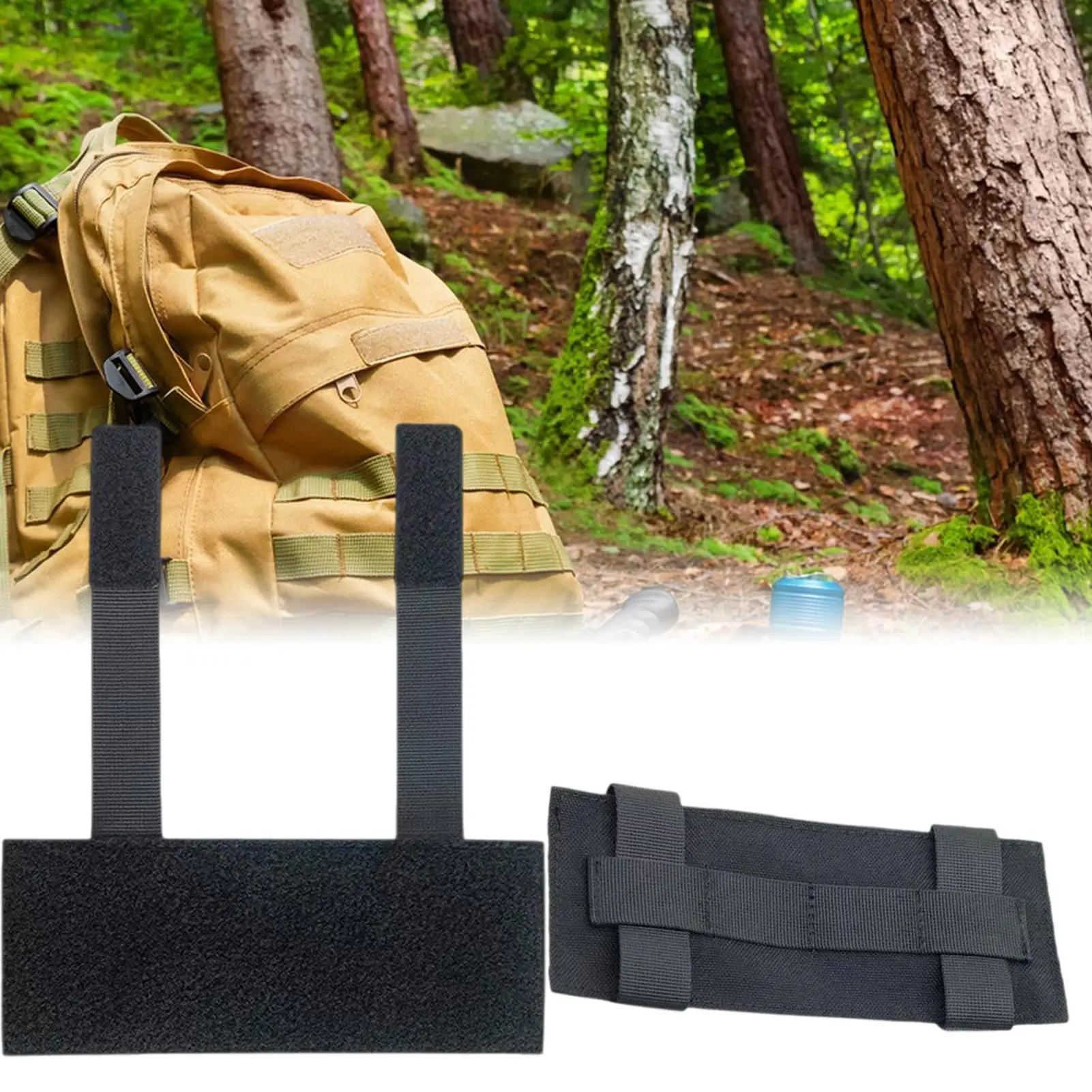 Adhesive Patch Board 2 Pieces Attachment Hook-Backing Pouch For Backpack Clothing Equipment Organization Gear Outdoor Repair