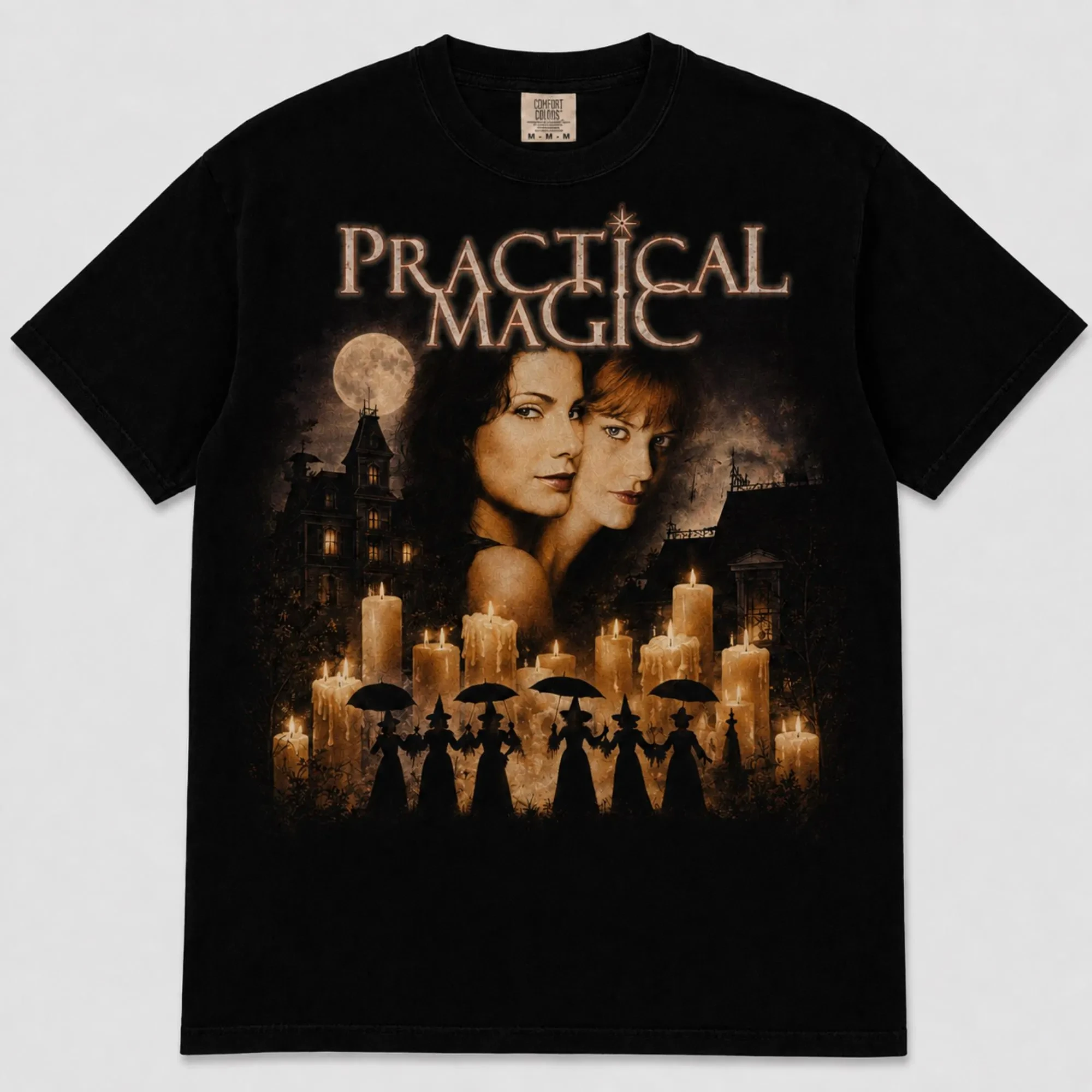 Practical Magic 1998 Witch Movie Graphic Tee Halloween Midnight Margaritas Top For Spooky Season Gift Unisex Short‑Sleeve Wear