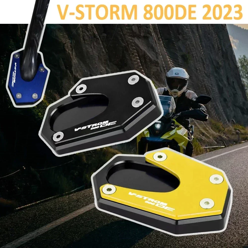 For V-STORM 800DE vstrom 800de 2023  Motorcycle Accessories Kickstand Extension Foot Side Stand Enlarger Support Plate Pad