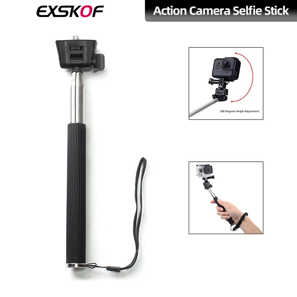 For GoPro Selfie Stick Retractable Adjustable 1/4\