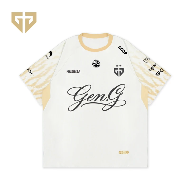 2026 LCK GEN.G Esports Club 2nd Jerry LOL S16 Heavy Ruler Duro Kiin Canyou Fans Gift Men's and Women's T-shirts Surrounding
