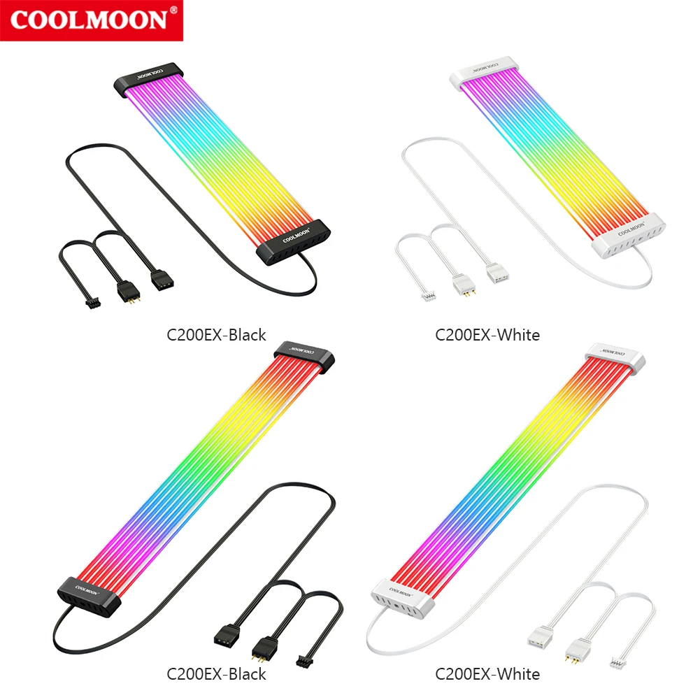 

1-5PCS ARGB LED Light Strip for 8PIN 24PIN Motherboard Power Extension Cable Aura Sync Flexible LED Strip Light DIY Kit