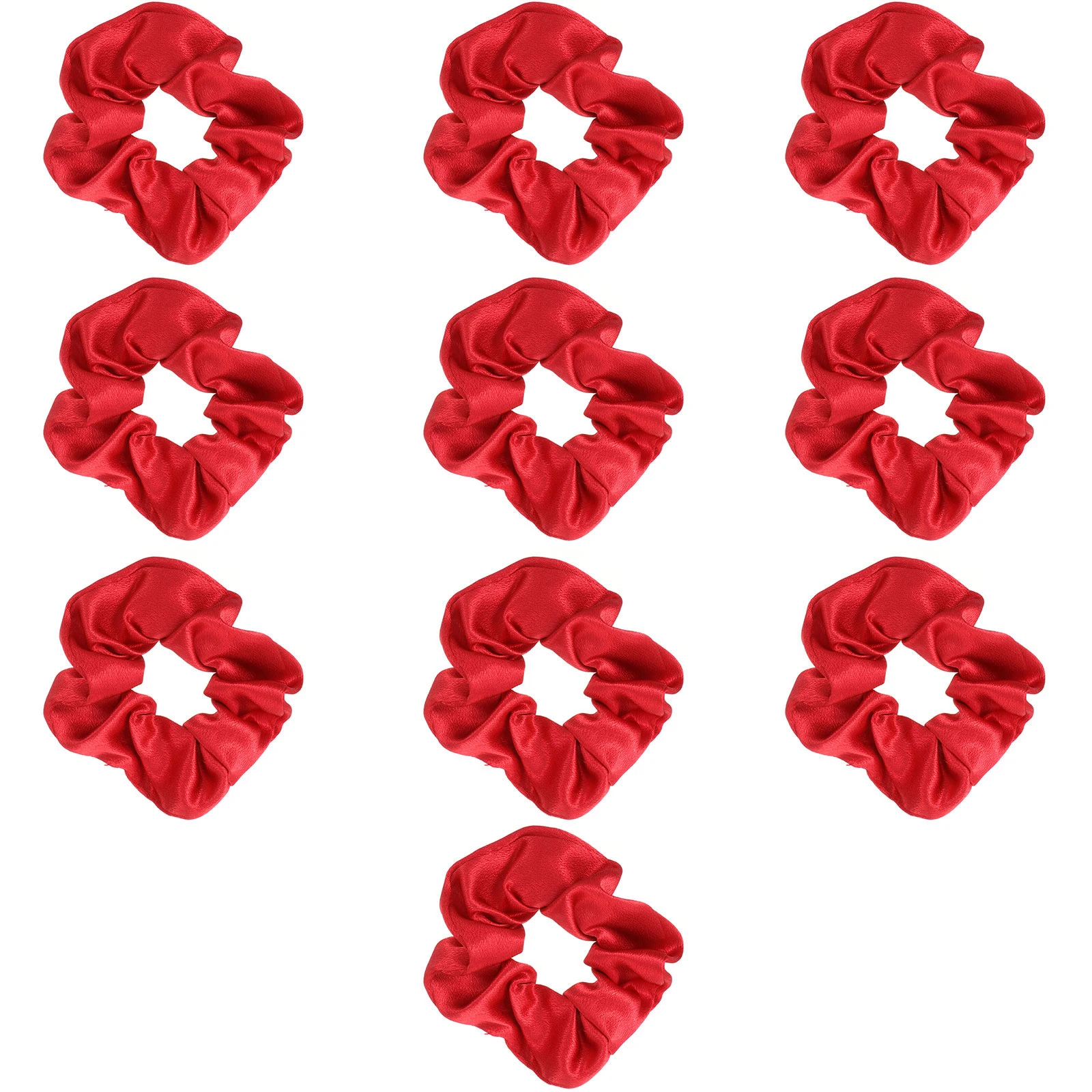 

10pcs Elastic Cloth Scrunchies Hair Accessories for Curly Ponytail Hair Accessories Christmas Gifts