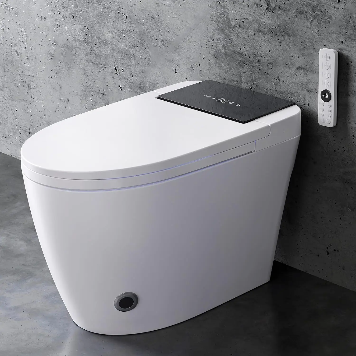 Smart Toilet with Bidet Built in, One-Piece Elongated Toilet, Auto Open/Close Lid, Heated Seat, Dual Flush & Foot, Customized