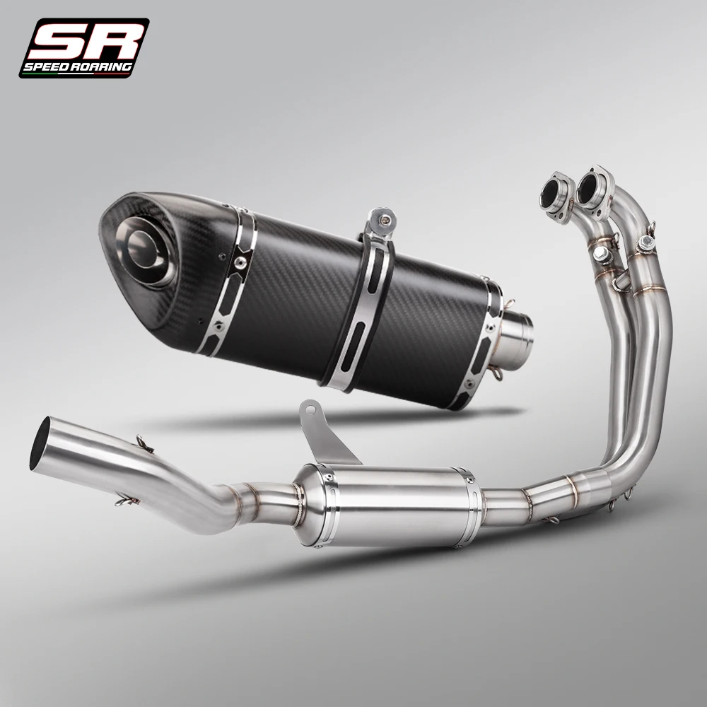 

Motorcycle Escape Muffler With 51mm Front Pipe For RS660 2021-2026 Modified Exhaust Header
