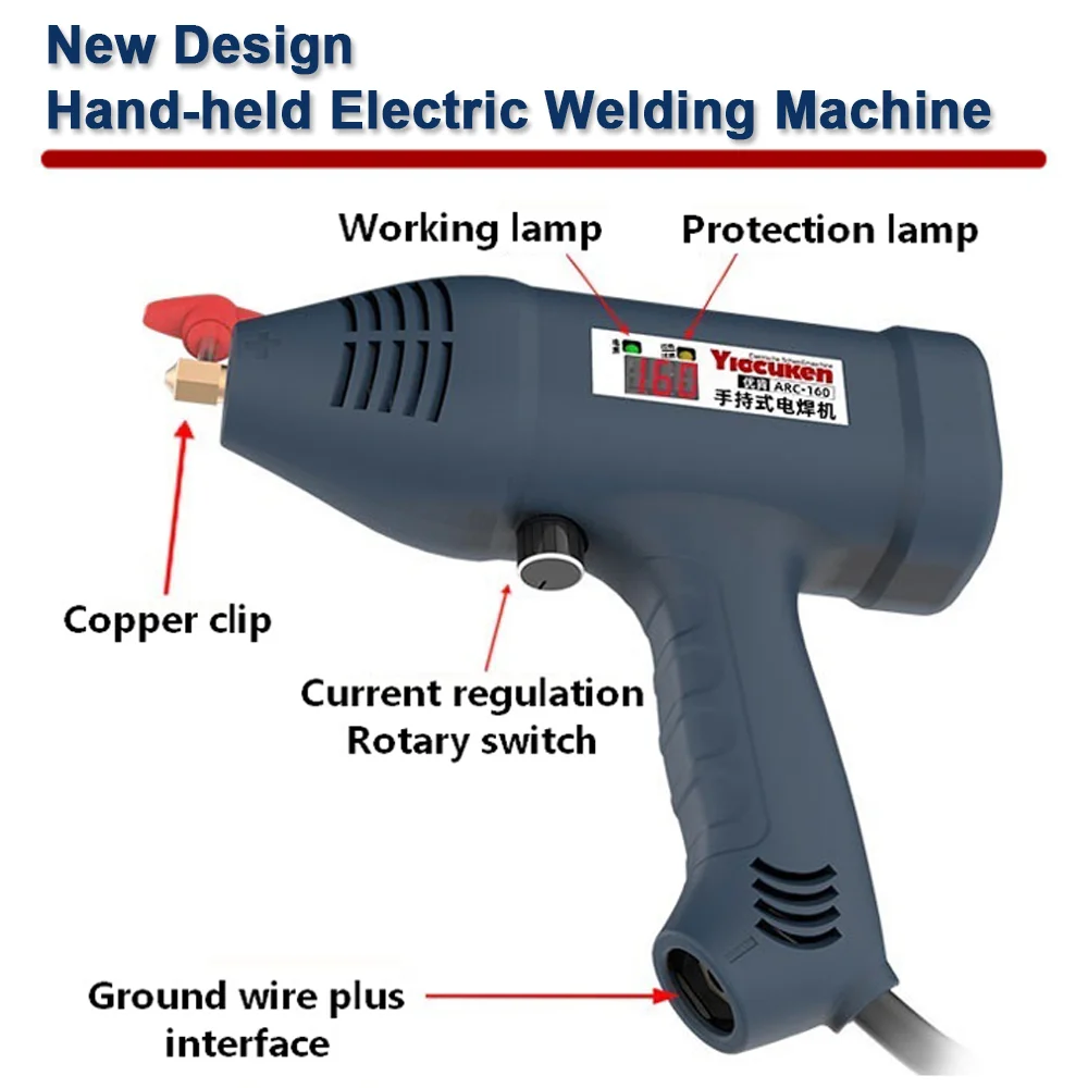 Imagem -02 - Máquina de Solda do Inversor Inversor Inversor tipo Pistola de Mão Soldador a Arco Digital Inteligente Automático 4800w Ac220v