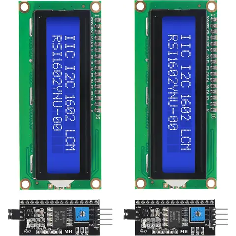 1602 LCD Display Module IC I2C TWI 16x2 Characters Serial Interface Adapter LCD Module for Raspberry Pi DIY Project
