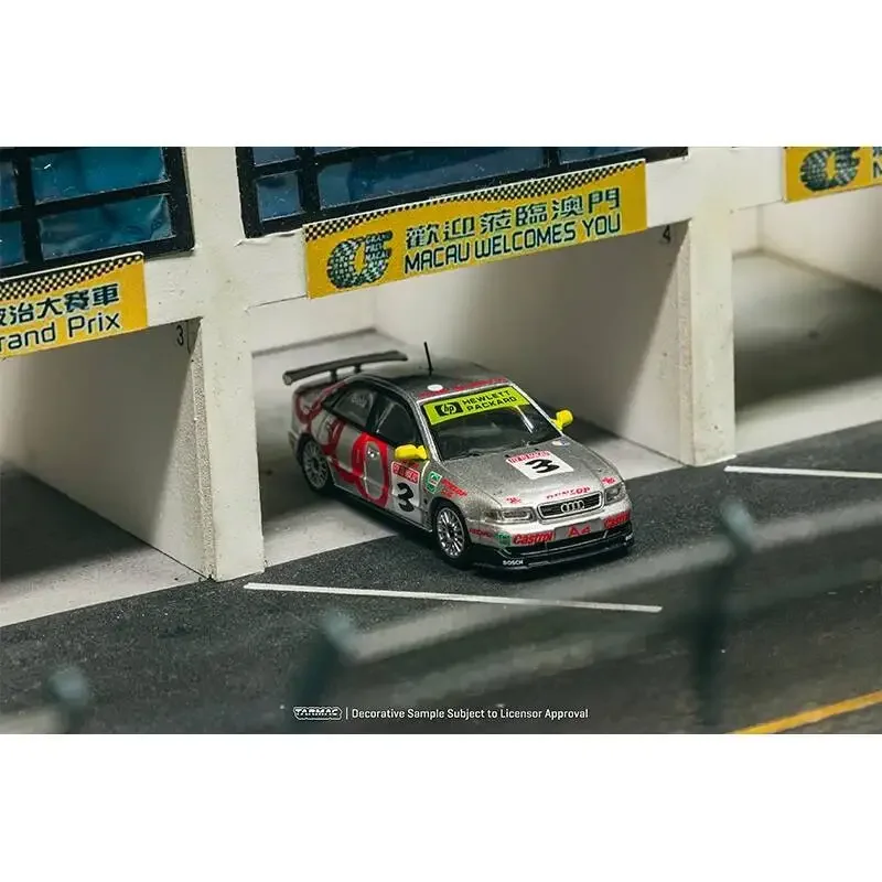 PreSale TW Tarmac Works 1:64 1996 Audi A4 Quattro Macau Guia Race الفائز بجائزة فرانك بيلا دييكاست مجموعة نماذج السيارة ألعاب TW