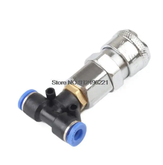 Pneumatic Tank Connector Air Valve Air Bag Three-way Joint Air Tank Straight-through Joint Pneumatic Fittings Components