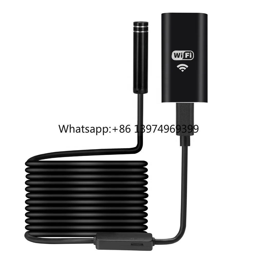 High-quality 8mm 720P Wireless Wifi Box Hotspot Connection HD Resolution CMOS Industrial Endoscope Pipe Camera 1080P