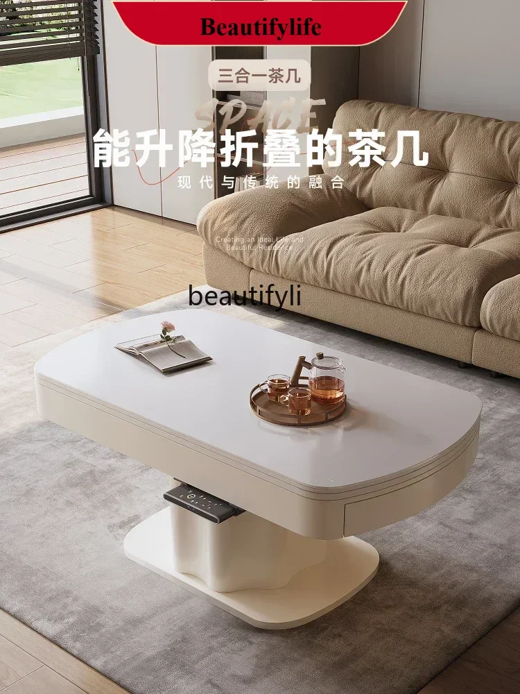 

Coffee Table Dual-Use Adjustable Multi-Functional Home Integrated Coffee Table Changing Dining Table G1218