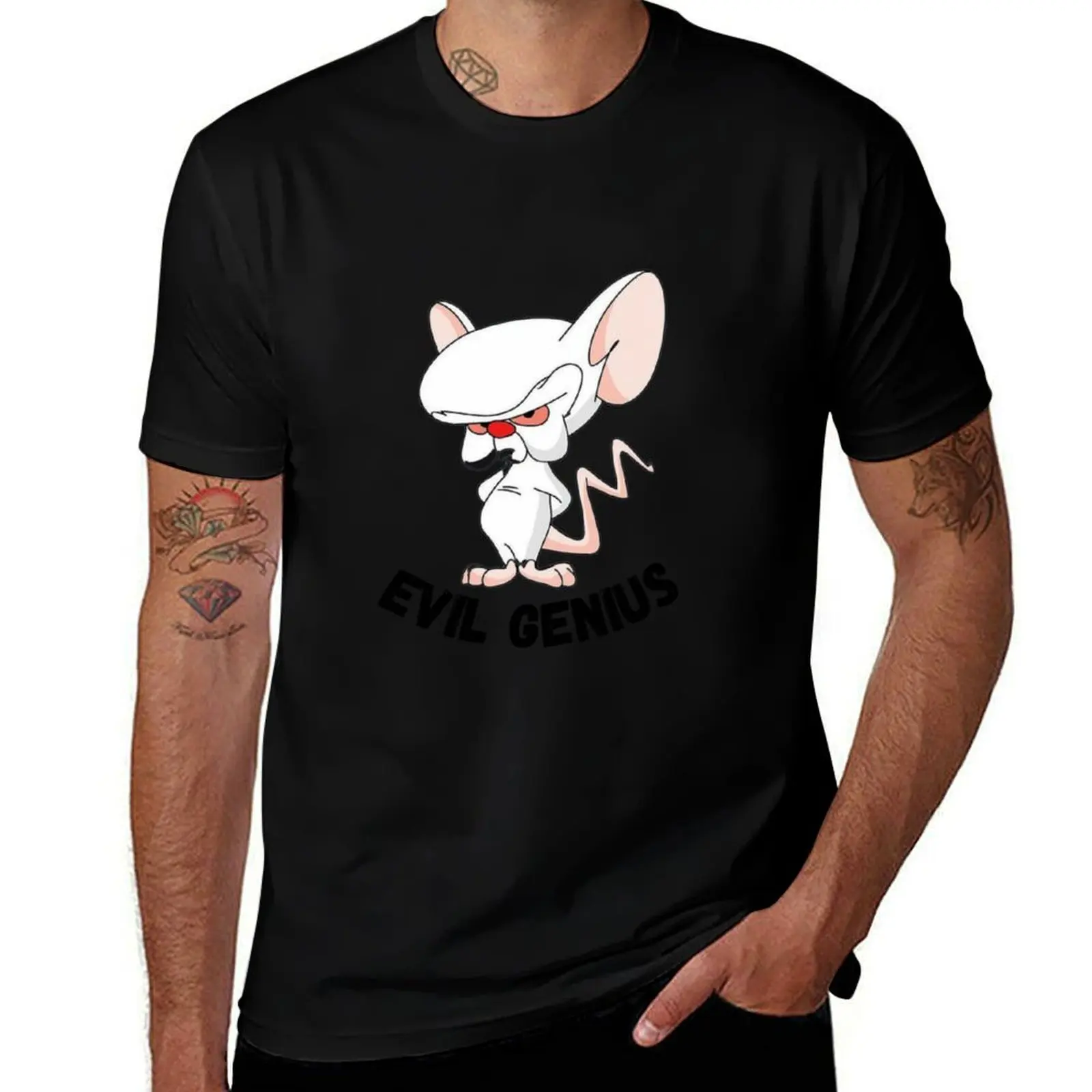 

Pinky and the Brain-Evil Genius T-Shirt t shirts with prints cotton t shirt pack T-Shirt