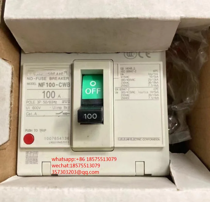 

FOR NF100-CWB Circuit Breaker BG2C307F 100A New Original 1 PIECE