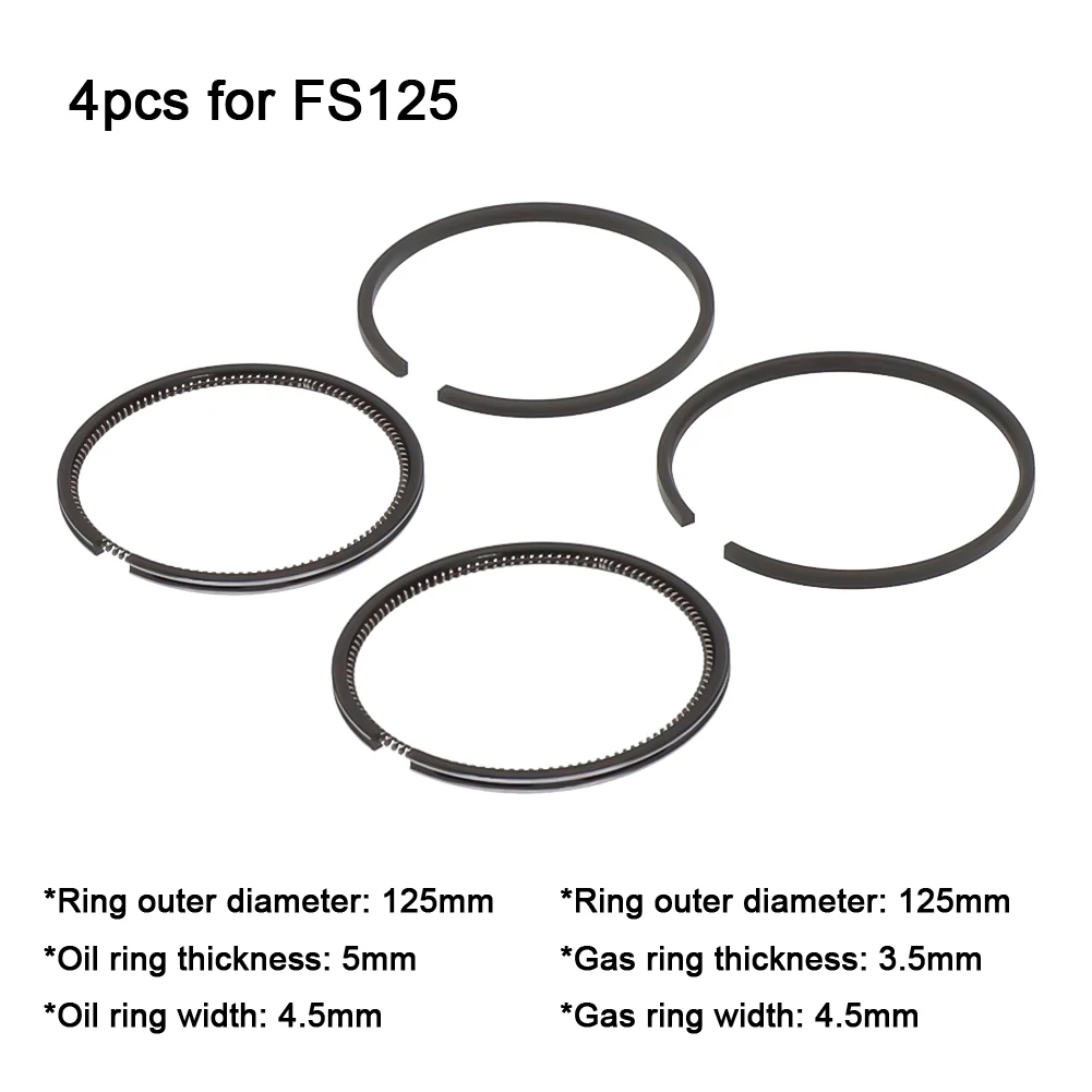 المكبس الدائري صيانة عدة ضاغط الهواء سمك 3.5 مللي متر 5 مللي متر 6 مللي متر 125 مللي متر المكبس الدائري صيانة ضيق الهواء