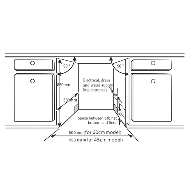 WQP12-7635U 60cm 6 Wash Programs Freestanding Dishwasher