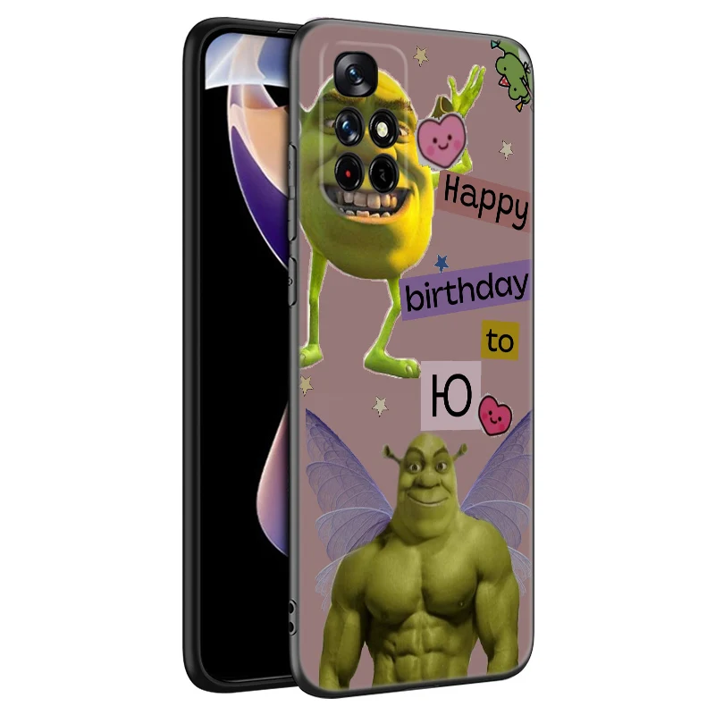 Anime Shrek Art Black Silicone Phone Case For Xiaomi Redmi Note 9 10 11 12 13 Pro Plus 11S 4G 11T 5G 9S 10S 12S