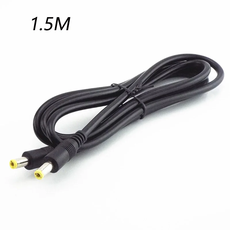 Cable de extensión macho a macho de 12V CC, 0,5 m, 1,5 M, 3m, conector de cable de alimentación, adaptador de 5,5 MM x 2,5mm para fuente de