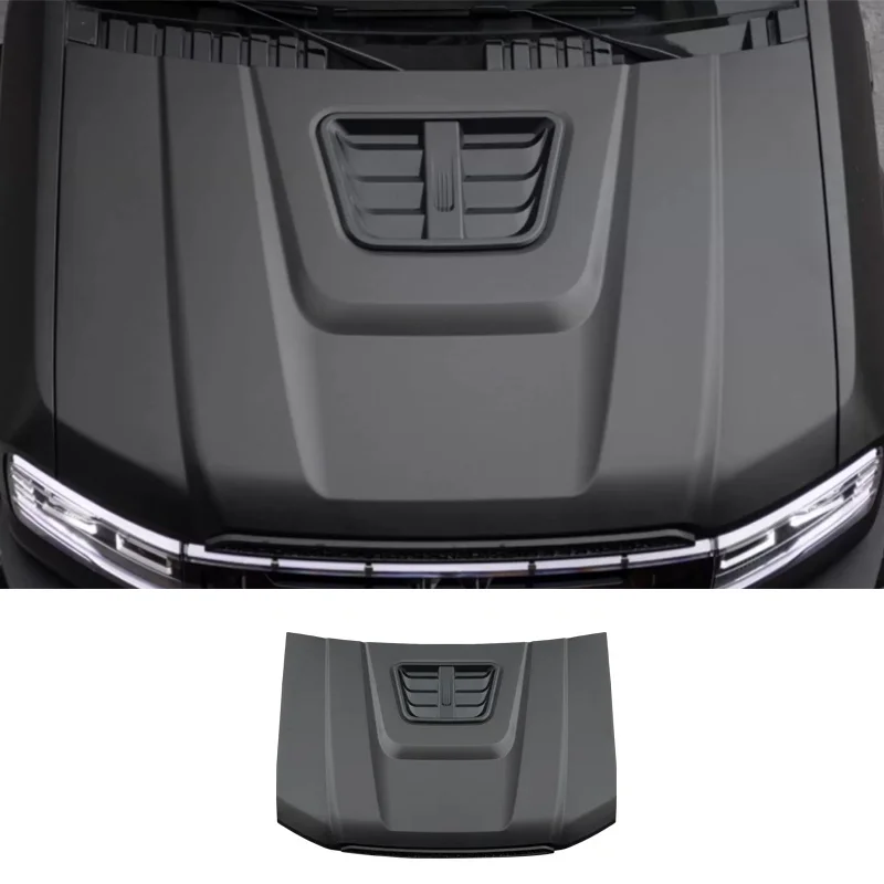 High Quality Black Non-Destructive Bolt On Engine Hood Bonnet Upgrade Mod Body Parts Fit for B5 Off Road Exterior Accessories
