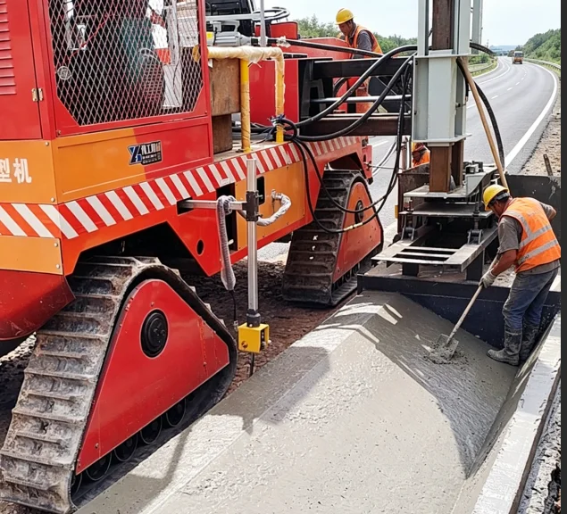 Machine à poser des bordures de route, machine à poser des pavés, machine à poser des bordures en béton et moule