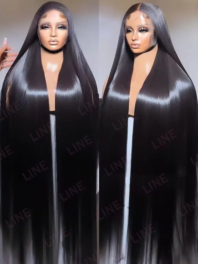 30 40Inch High Density Straight Lace Front Human Hair Wigs 13x6 HD For Women Glueless 13x4 Transparent Lace Frontal Wigs On Sale