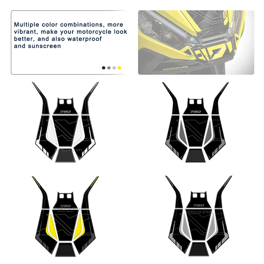 혼다 X-ADV 750 2025 오토바이 액세서리 3d 에폭시 오토바이 연료 탱크 사이드 스티커 방수 스티커 새로 출시