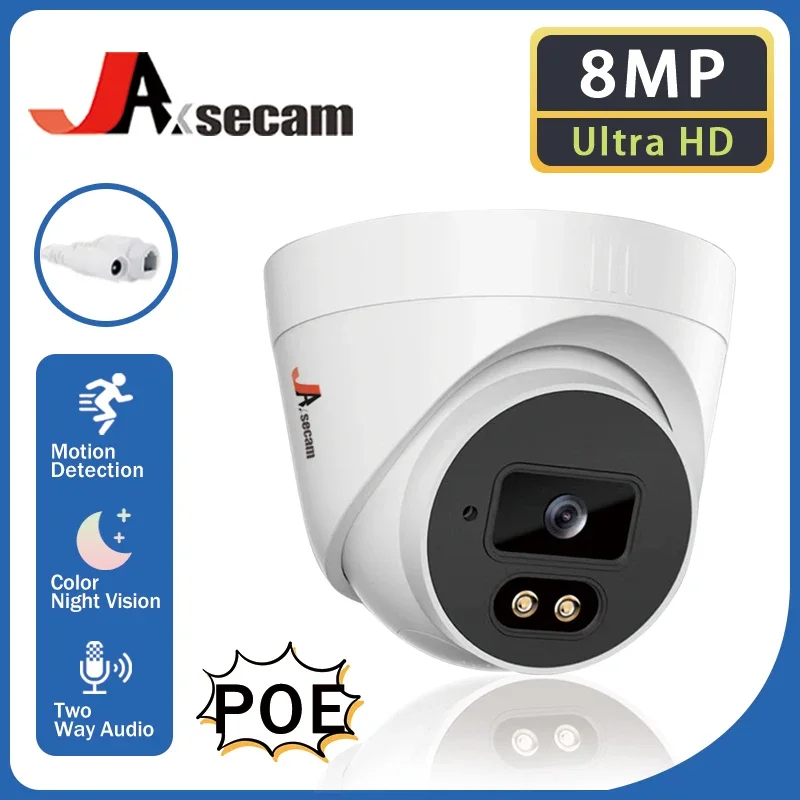 

POE 8MP 4K 5MP HD IP Camera POE Outdoor Waterproof H.265 Security Surveillance Dome CCTV Camera Motion Detection Security IP Cam