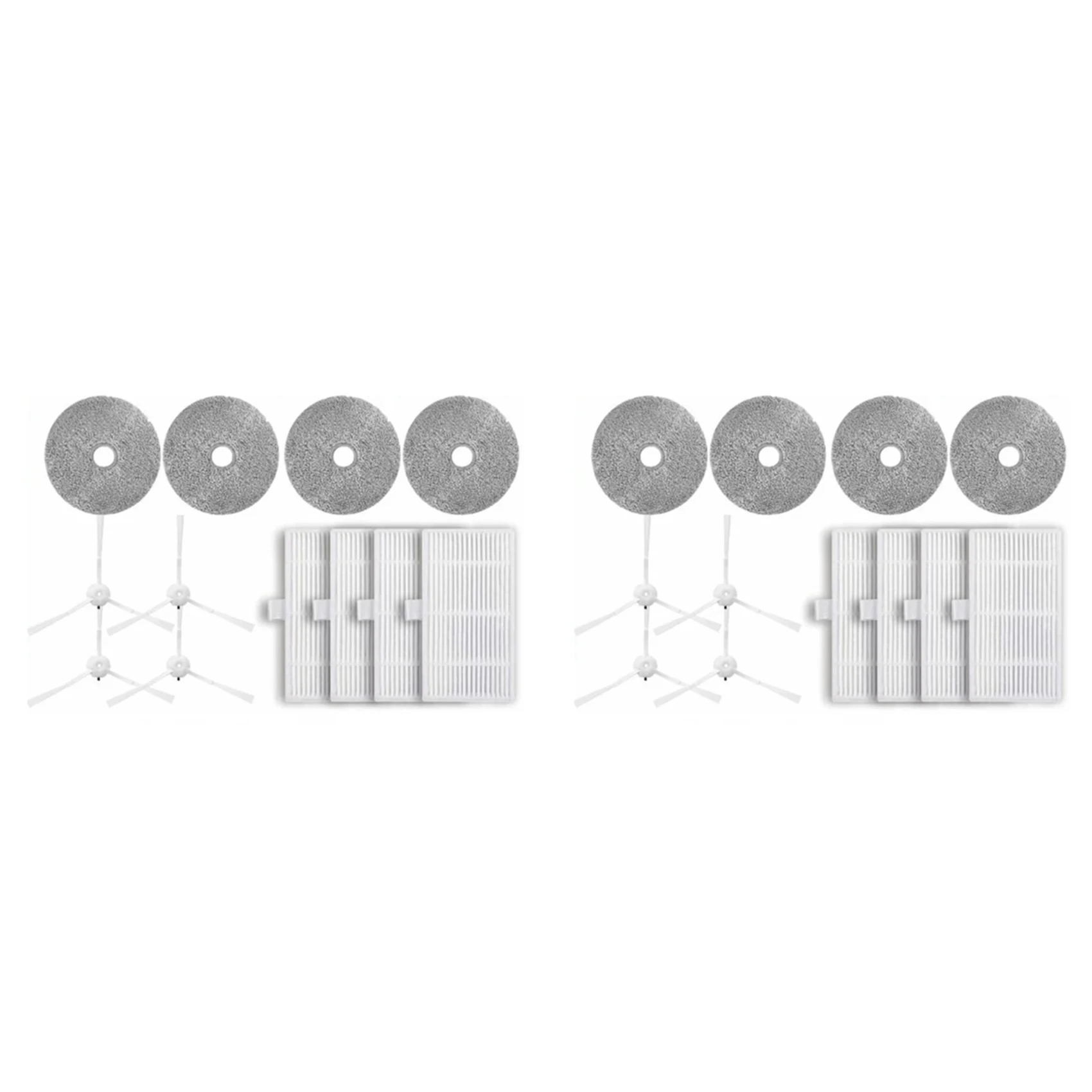 X17A 2025 NEW-2X Vacuum Cleaner Parts For Xiaomi Lydsto W2 Replacement Spare Parts Side Brush Filers Mop Rag Accessories