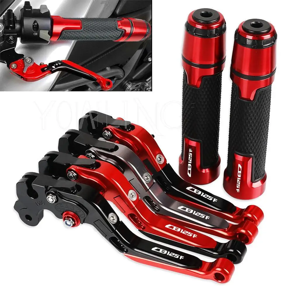 

CB 125F CB 125 F Motorcycle CNC Adjustable Brake Clutch Levers Handlebar knobs Handle Hand Bar Grip Ends FOR HONDA CB125F 2016