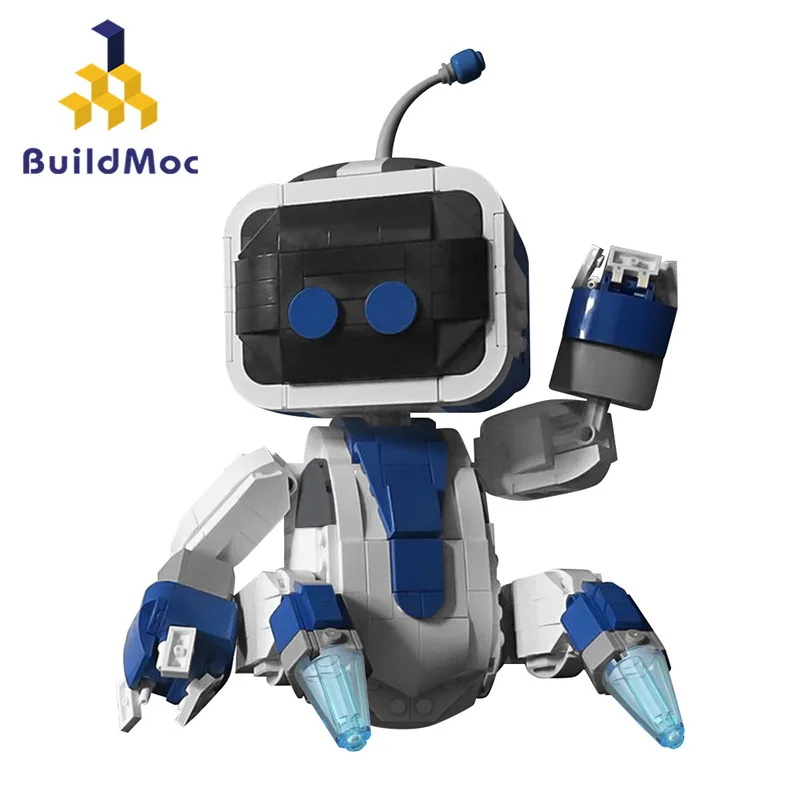 Buildmoc Building Blocks Assemblaggio di piccole particelle compatibili con i blocchi di costruzione del modello di robot Lego per bambini Giocattolo per adulti