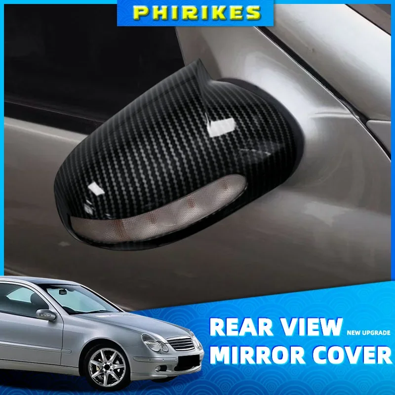 Rearview Mirror Cap Side Mirror Cover M Performance Car Accessories For Mercedes-Benz E,C-Class W211 W203 2001-2007