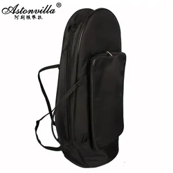 Backpack Portable Musical Instrument Bag Black Oxford Cloth Musical Instrument Bag Waterproof Horn/Tenor/Tuba