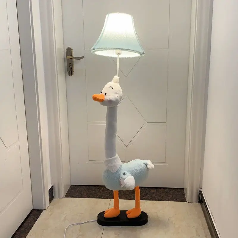 مصباح أرضي على شكل حيوان إسكندنافي مع رف وجهاز تحكم عن بعد وإضاءة ليلية لغرفة الأطفال وغرفة النوم وغرفة المعيشة #1