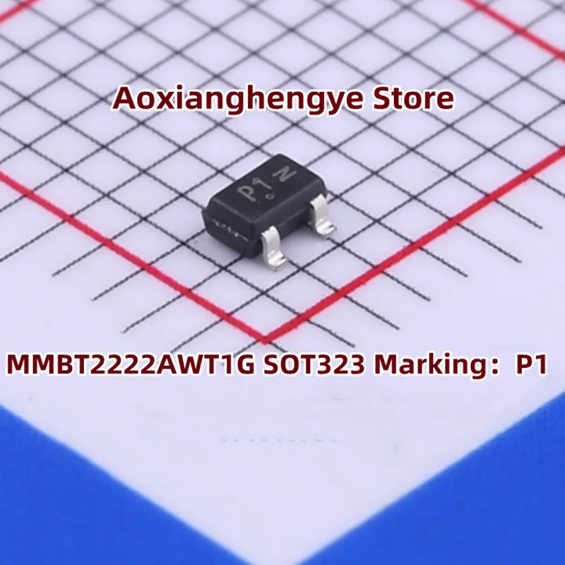 20PCS MMBT2222AWT1G SOT323（Marking：P1）Trans GP BJT NPN 40V 0.6A 150mW 3-Pin SC-70 T/R