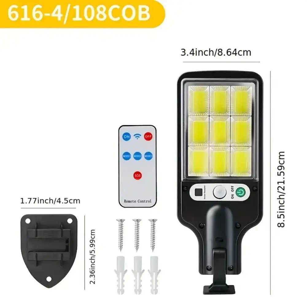 4pcs High-Brightness Floodlight, 108 Lamp Beads COB Chip, IP44 Waterproof, Home Commercial Multi-Scene Lighting