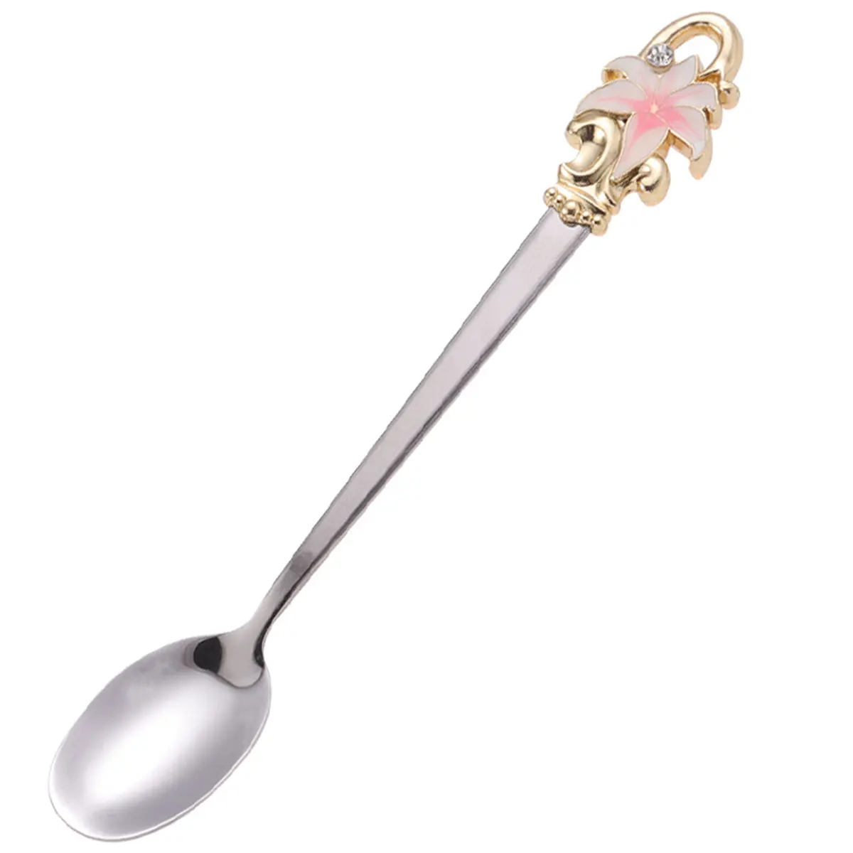 

flower coffee spoons kitchen spoon stirring spoons dessert scoops