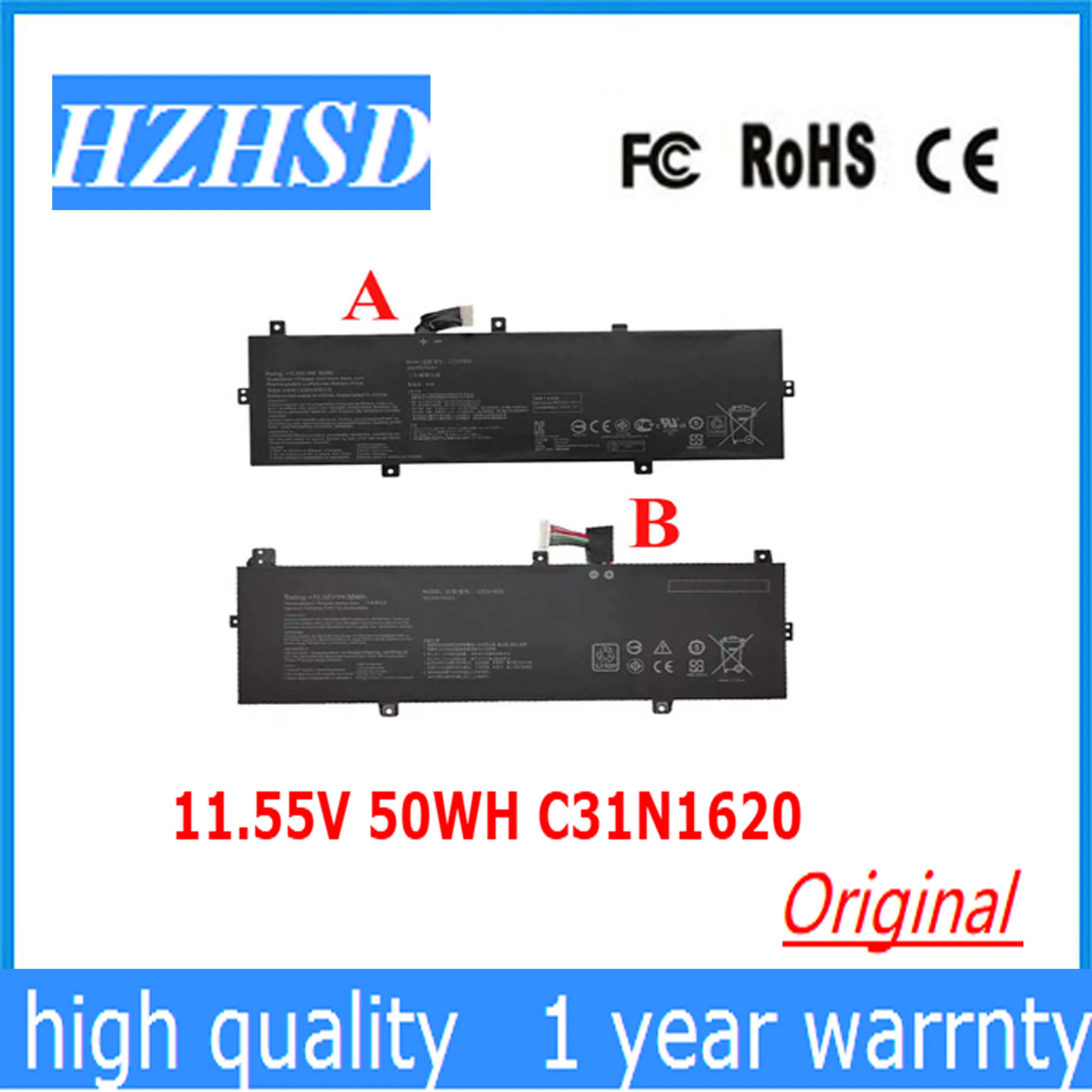 11.55V 50WH C31N1620 original Laptop battery For Asus ZenBook UX430 UX430UQ UX430UQ-GV015T PRO PU404 P5440FA P5240UA C31POJ1