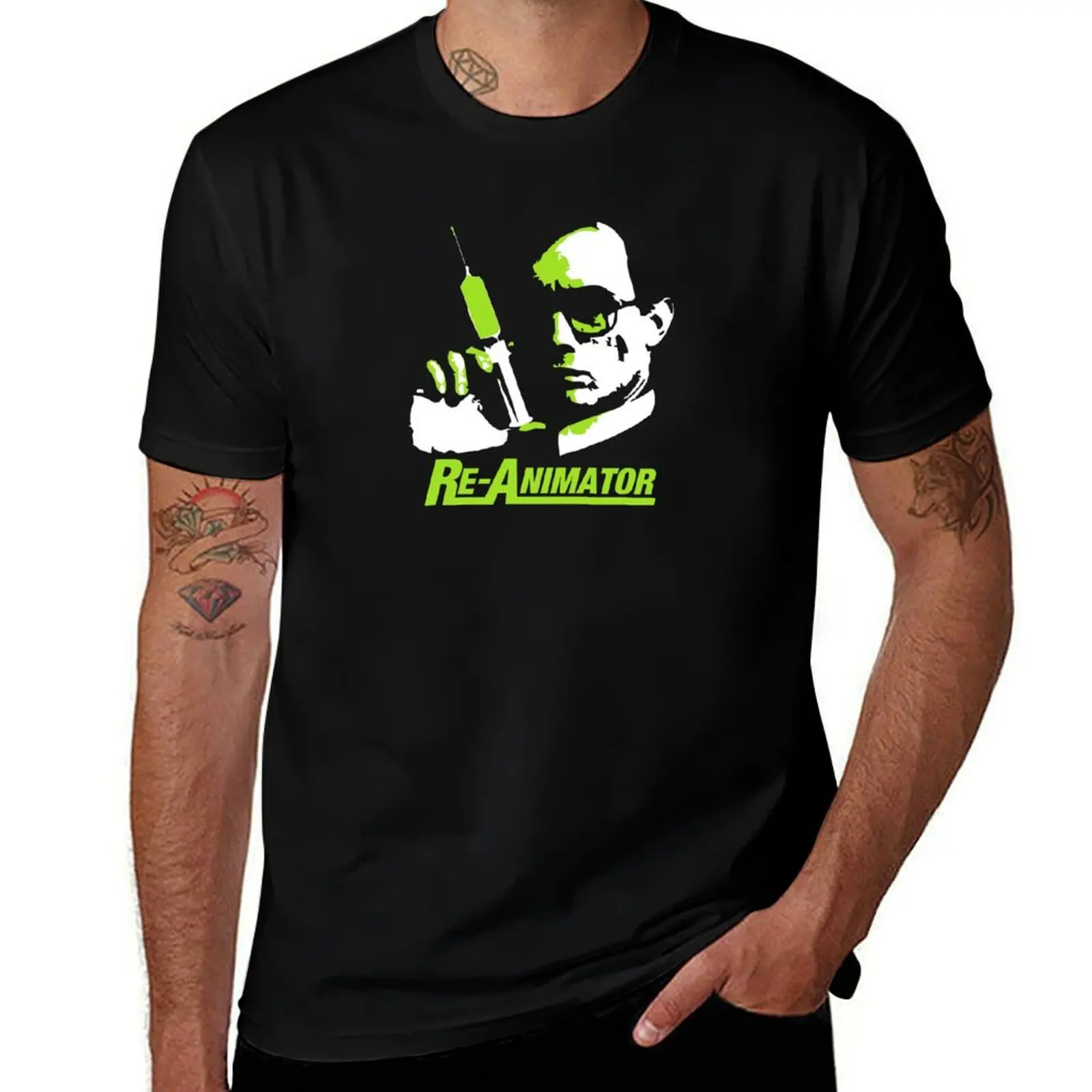 RE- ANIMATOR- BRYAN YUZNA T-Shirt Big and Tall Basic Tee Shirt T-Shirt