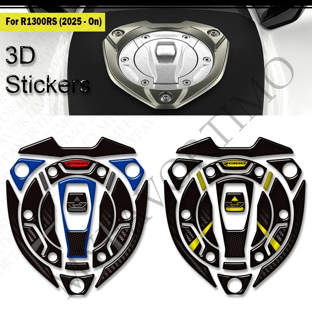 Motorcycle For R1300RS R 1300 RS R1300 Tank Pad TankPad Cap Grips Gas Fuel Knee 3D Stickers Decals Protection 2025 2026