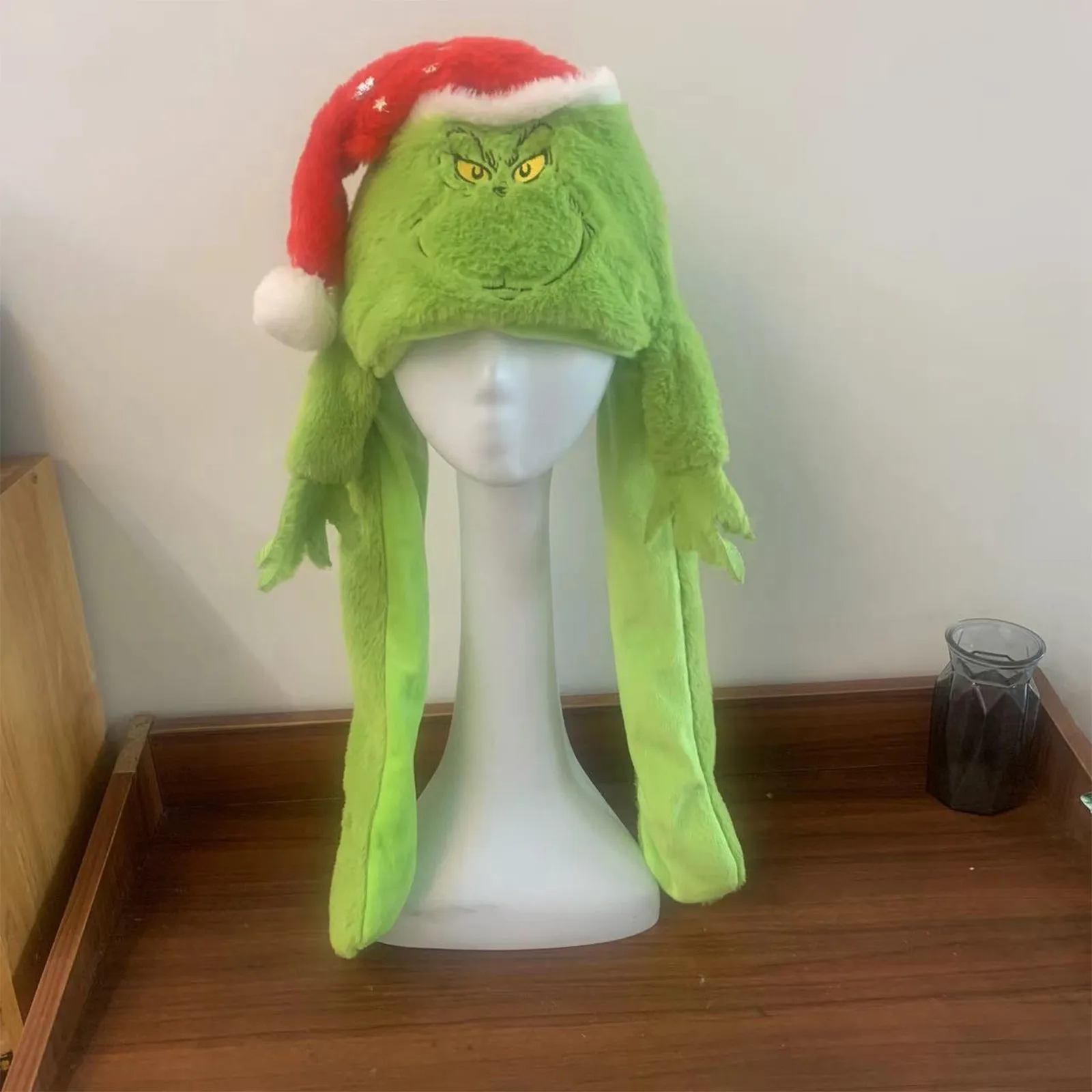 New Christmas Elf Airbag Plush Hat Pinching Ears Will Move Halloween Cosplay Christmas Devil Animal Hat Christmas Ball Headgear