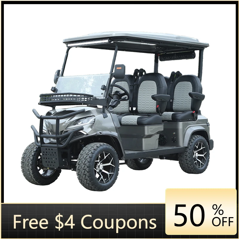 Rs New battery solar 6-seat off-road electric golf cart stroller street law