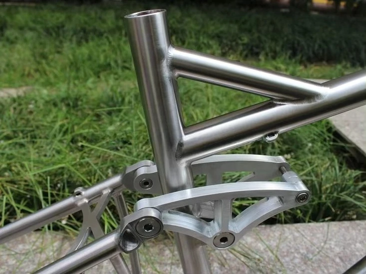 Durable Titanium Bike Frame with Bafang G510 Motor Bridge