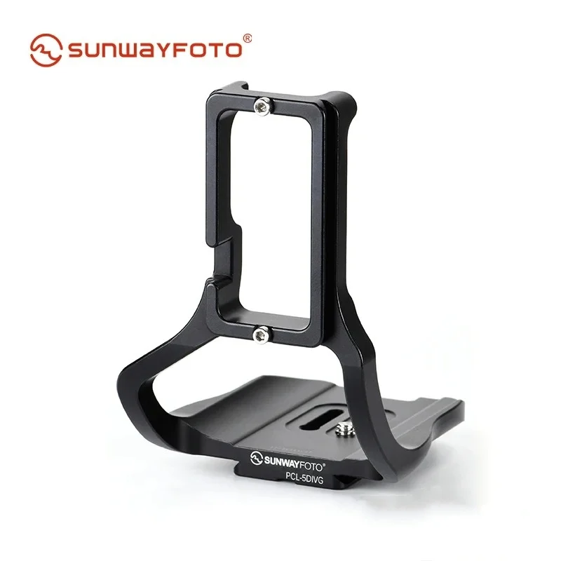 

SUNWAYFOTO Tripod Head Quick Release L Plate PCL-5DIVG for 5D Mark IV with Battery Grip L-bracket QR Plate Camera Accessories