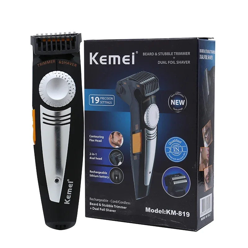 Kemei Men's Fast Charging Trimmer Professional Electric Hair Clipper EU Plug Adjustable Hair Knife KM-819 Razor