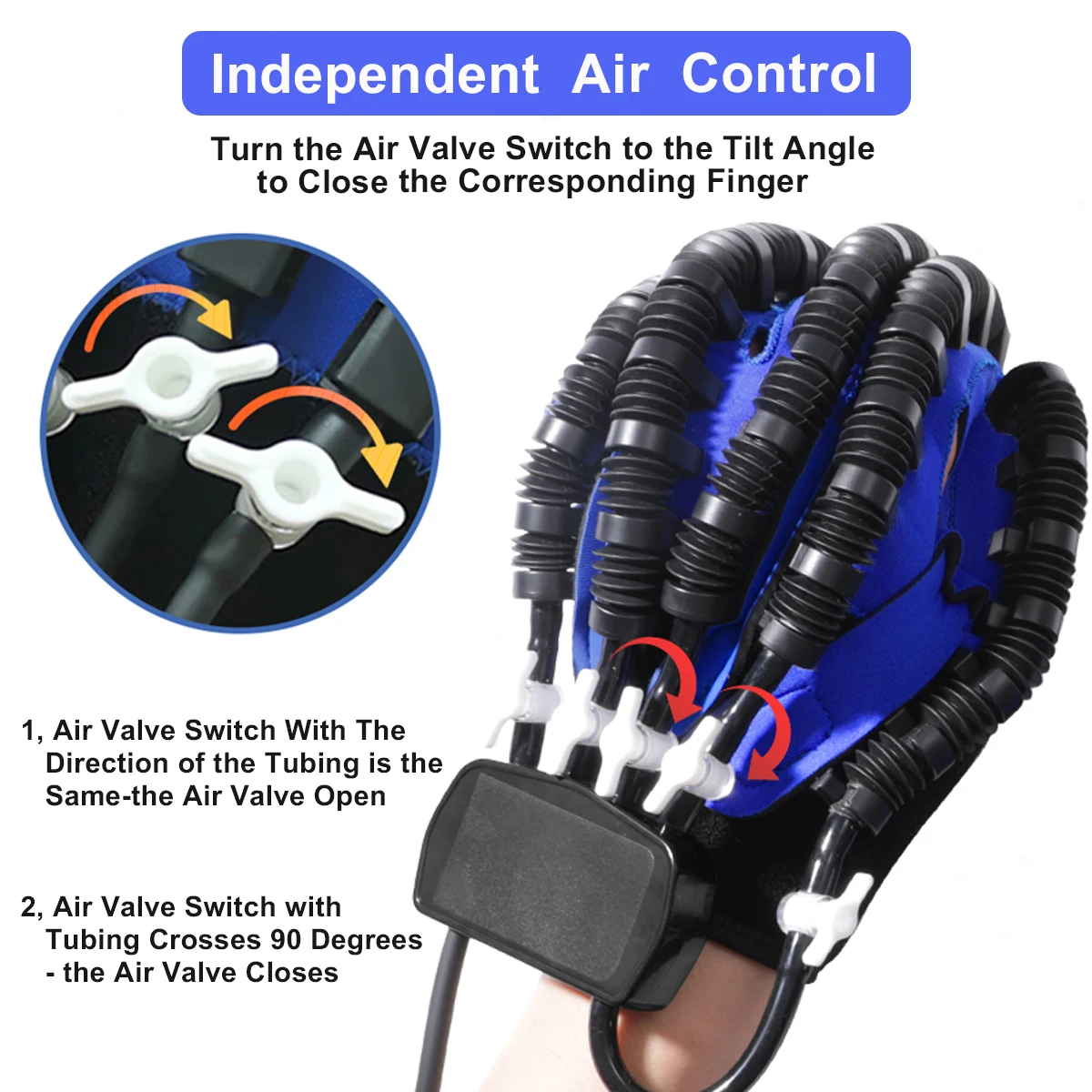 Intelligent Massage Gloves Stroke Hemiplegia Rehabilitation Hand Function Robot Glove Rehabilitation Training Glove Finger Care