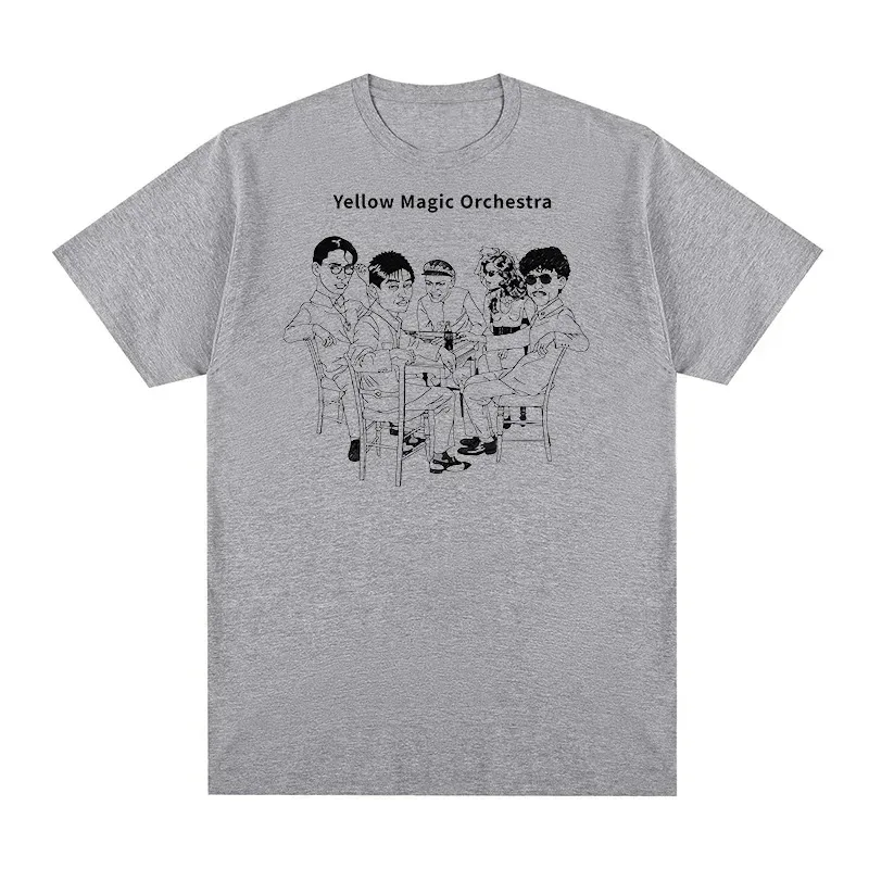 Yellow Magic Orchestra (YMO) T-Shirt – Haruomi Hosono, Ryuichi Sakamoto, Kraftwerk Inspired, 100% Cotton Unisex New Style Tee
