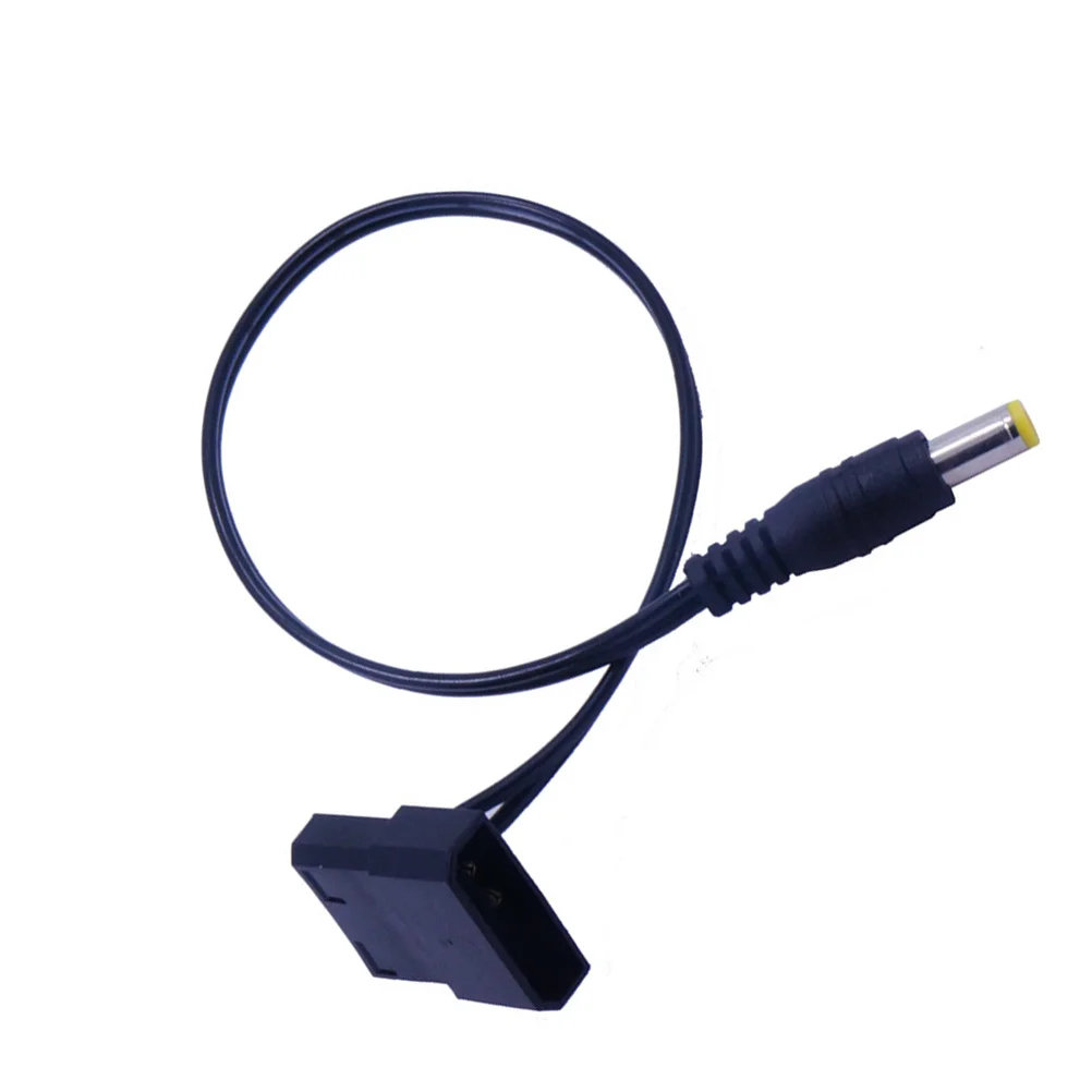 1 Stück RGB-Stromkabel für Computergehäuse, LED, 4P, einzelner 5521-Controller-Anschluss, schwarz, leicht, tragbares Stromkabel