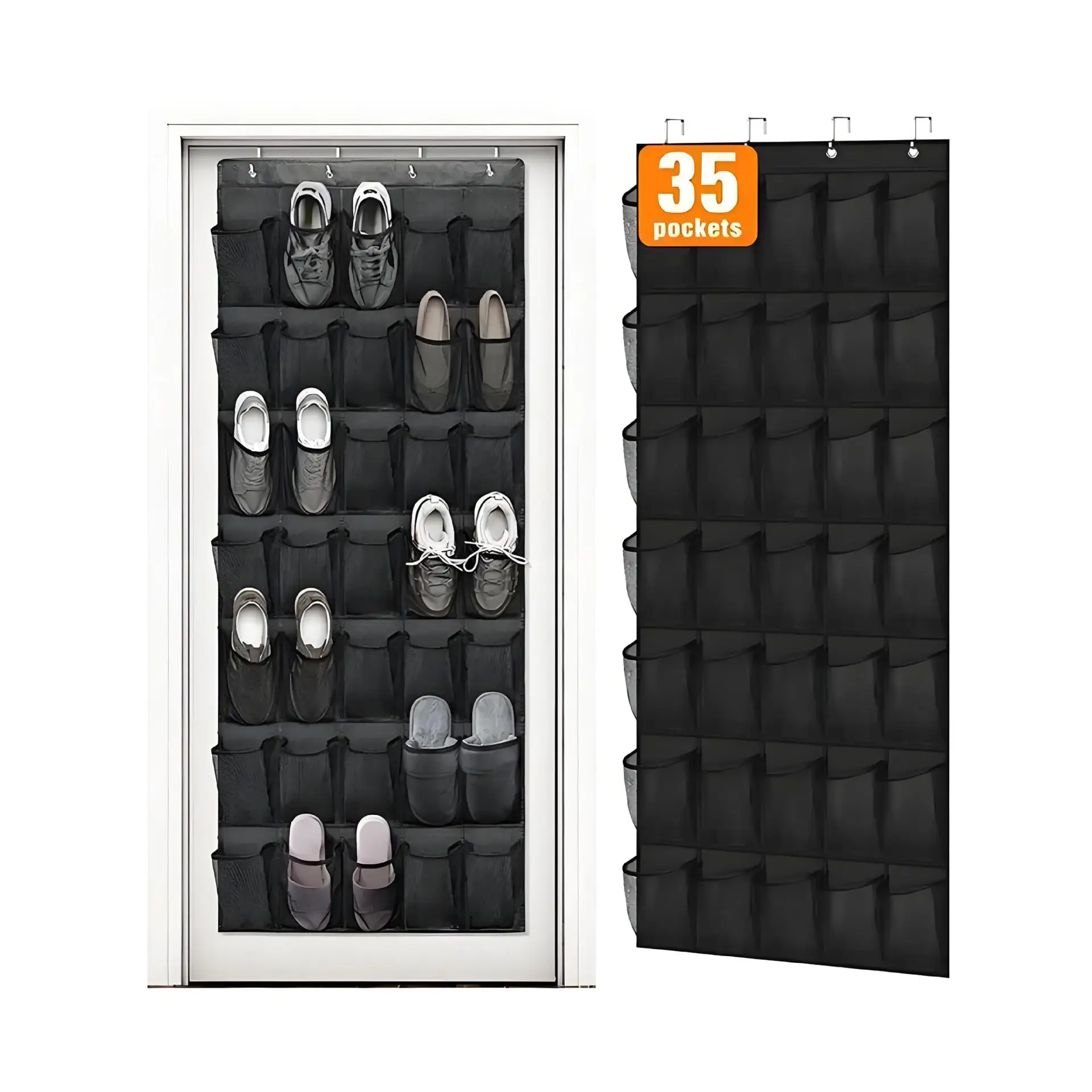 14/24/25/28/40 Taschen Schuh-Organizer zum Aufhängen an der Tür, Schuh-Aufbewahrungsregal, Netz-Schuhhalter für Kleiderschrank, Schlafzimmer, platzsparend