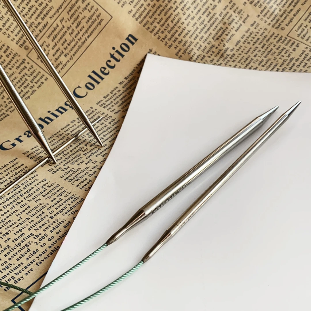 

Lotus Yarns Himalaya 40cm/80cm Fixed Circular Needle, Stainless Steel Shiny Knitting Needle