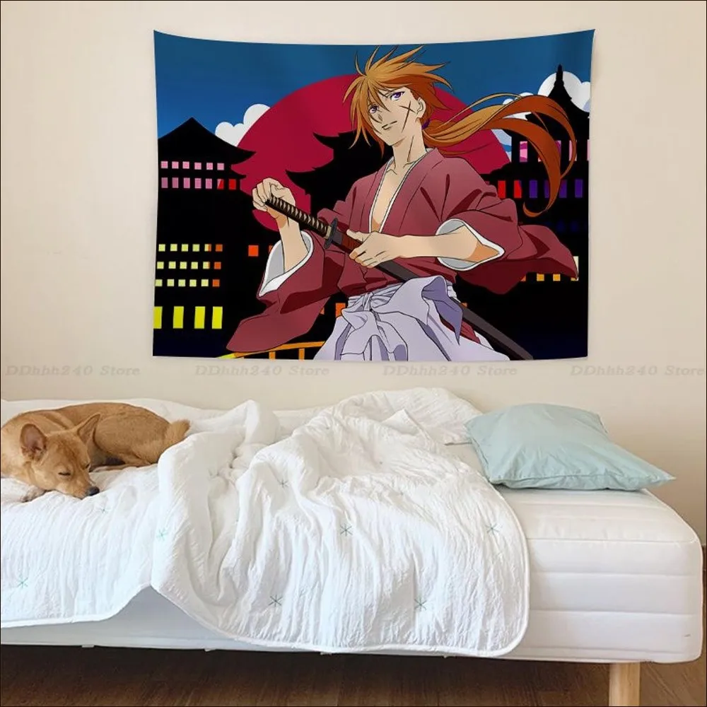 Rurouni Kenshin Tapestry Chart Tapestry for Living Room Home Dorm Decor Art Home Decor