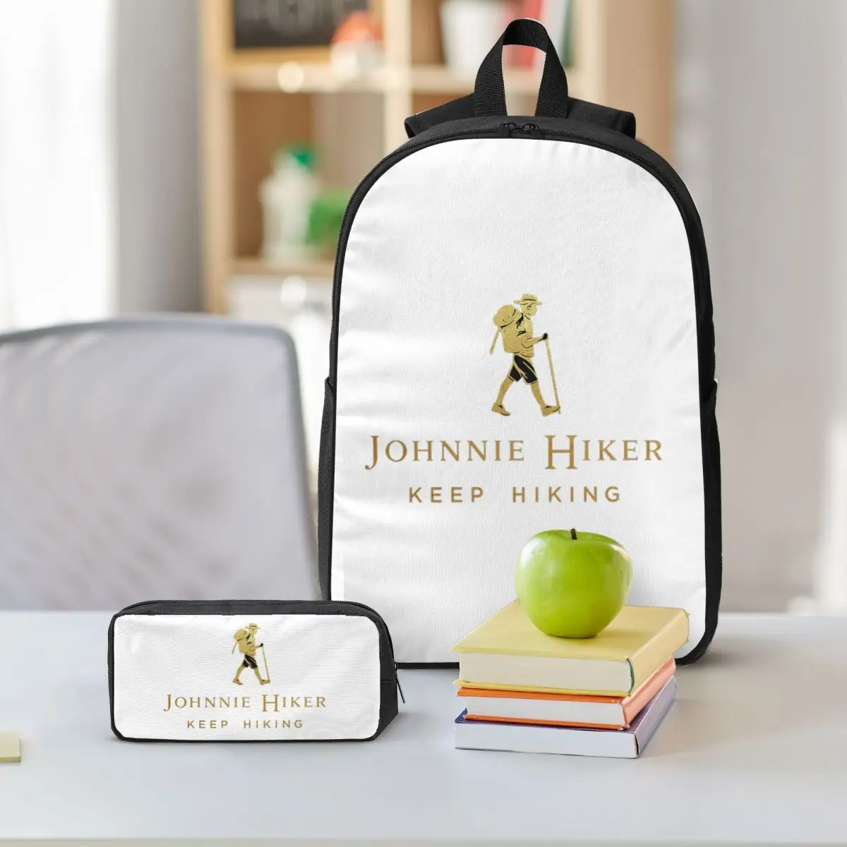 Johnnie Walker Backpack Boys Girls BookBag School Bag Shoulder Bags 3ps Insulated Lunch Bag Pencil Case